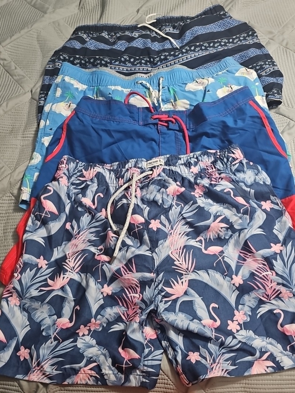 Bundle Of 4 Swim Trunks Men's XXL NWOT Condition